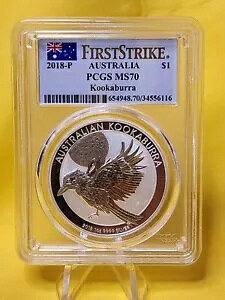2018-P 1oz Vo[ I[XgACJZ~ PCGS MS70 t@[Xg XgCN