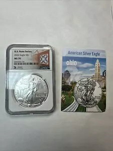 2022 �A�����J�� �V���o�[ �C�[�O�� �č��B�V���[�Y �I�n�C�I NGC MS70 �B 37/50