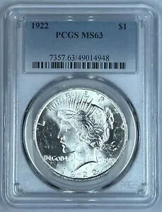 1922 s[X Vo[ 1 h RC PCGS MS 63