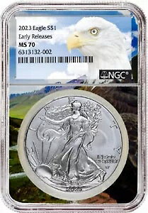 2023 1IX Vo[ AJ C[O NGC MS70 [X - Eagle Core