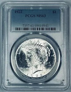1922 s[X Vo[ 1 h RC PCGS MS 63
