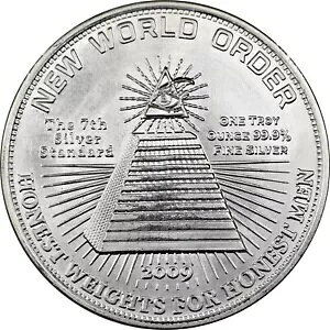 2009 New World Order 1oz 999 Vo[ by Terbo Ted 5000 Mintage!