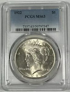 1922 s[X Vo[ 1 h RC PCGS MS 63 (3)