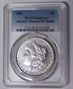 PCGS XF 詳細 1881-P モルガン シルバー ダラー フィラデルフィア ミント コイン #41423648