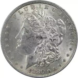 1880 �����K�� �_���[ AU �񖢗��� 90% �V���o�[ $1 �č��R�C�� �O�b�Y