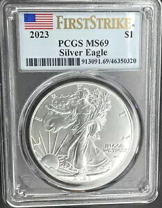 2023 MS69 ファーストストライク アメリカン シルバー イーグル *