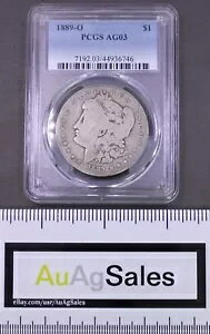 1889-O �č������K�� �V���o�[ 1 �h�� �R�C�� PCGS AG03