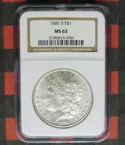 1881 S NGC MS 63 モーガン シルバー $1、アメリカ合衆国 銀貨 1 ドル コイン