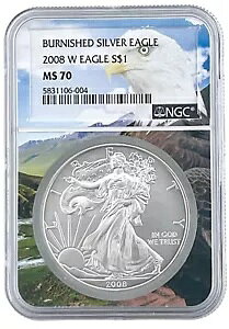 2008 W o[jbV Vo[ C[O NGC MS70 - Eagle Picture Core