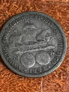1893 年 1/2 ドル銀貨万博、イリノイ州シカゴ。