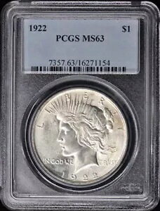 1922N 1hah PCGS MS63
