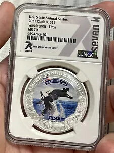 2021 $5 �N�b�N�����č��B�����V���[�Y ���V���g�� �V���` NGC MS70
