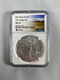 2022 アメリカン シルバー イーグル US ステート シリーズ アイオワ #50 / #50 NGC MS-70 7k