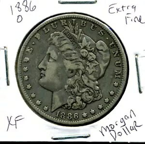 1886 O XF �����K�� �h�� 100 �Z���g EXTRA Fine 90% �V���o�[ US$1 EXTRAFINE Coin#1141