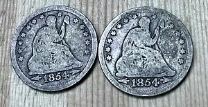 (2) 1854 �N���ȃ��o�e�B 90% �V���o�[ �N�H�[�^�[�AARROWS US ���W�i 25C �R�C���t��