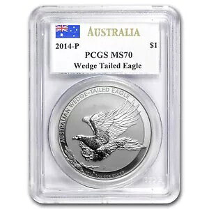2014-P オーストラリア産シルバーオオワシ PCGS MS-70