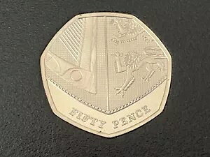 Simply-Coins~ 2022 PROOF 50P FIFTY 50 PENCE SHIELD COIN �v���[�t