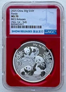 NGC MS70 ���� 2025 �p���_��� 30 �O������p���_�R�C�� 10 �� BICE ���x��