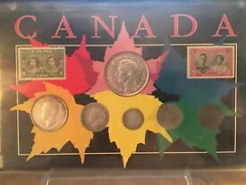 素敵な1939年カナダコインセットは本当に素敵です!!スタンプだけでも $50.00 の価値があります