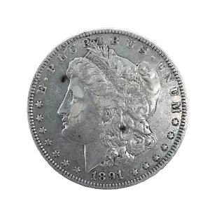 1891-O �����K�� �_���[ VF- ���ɏ㎿�� 90% �V���o�[ $1 �č��R�C�� # 1652