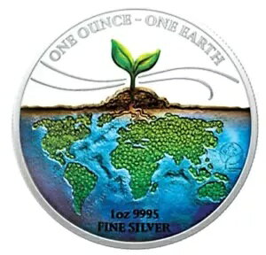 2022 $1 tBW[ ONE EARTH J[ 1 IX 0.999 Vo[ RC