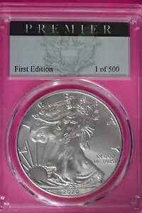 2020 (P) MS 70 �V���o�[ �A�����J�� �C�[�O�� PCGS �v���~�A �t�@�[�X�g �G�f�B�V���� �F�� 804