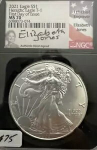 2021 Heraldic Eagle T1 ���s���� NGC MS 70 �������� E JONES 074