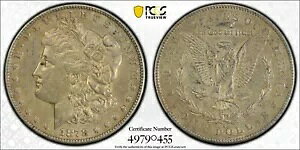 1878-S $1 ���[�K�� �V���o�[ �h�� PCGS �F�� �N���[�j���O�ς� AU �ڍ׏ؖ��� 49790455