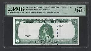 �A�����J���o���N ABNC 10 ���j�b�g 1929(ND1960s-70) �e�X�g�m�[�g�W�{ UNC �O���[�h 65