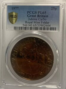1977 PCGS 25p PL 65 pWr[ǃtH_[