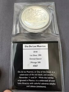 �V���o�[ 2018 �h�[���^ Dia De Los Muertos Day Dead 500 �J�v�Z�� �u���b�N �X�e���V����