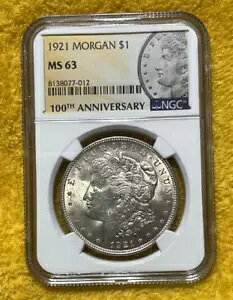 MS63~1921 P ���[�K��~NGC 100TH ANNI �z���_�[~�č������ǎ��W�\/�����R�C��