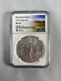 2022 アメリカン シルバー イーグル US ステート シリーズ アイオワ #50 / #50 NGC MS-70 7k