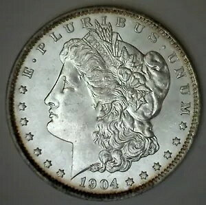 1904 O ���[�K�� �V���o�[ �_���[ ������ $1 US �^�C�v �R�C�� BU �j���[�I�[�����Y������