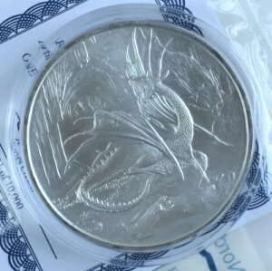 �m���f�B�b�N�h���S�� 1�I���X.999 �t�@�C���V���o�[�H�ꖧ�����ꂽ Littleton Coin Co. COA �t��