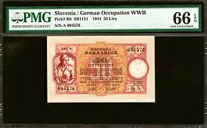 XxjA/[SXrA 50  1944 V[Y A 񎟐E sbN-R6 GEM UNC PMG 66 EPQ