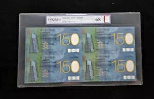 X^_[h`[^[h` 2009 $150 UNCUT x 4 150th Charity BANKNOTE ]