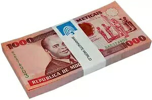 モザンビーク 1000 メティカ、1991、P-135、UNC X 100 PCS バンドル パック