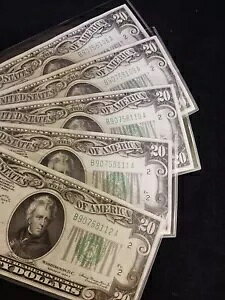 (5) 1934A j[[N $20 FRN-A-NXv