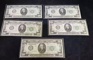 (5) 1934A j[[N $20 FRN- A-NXv 