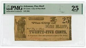 1860N 25c pCuts - A[J\[BpCut Note PMG VF 25