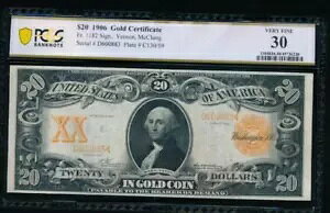 AC Fr 1182 1906 $20 S[hؖ PCGS 30 o[m/}bNO͂ɌNɂȂ܂!