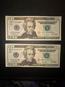 (2) 󏭂 $20 FRN ̍؂ȃVAio[! 77000088-&-04400550 #͂