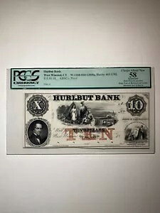 Hurlbut Bank West Winsted CT W-1160-010-G060a Haxby 465-UNL $10 18__ ABNC プルーフ