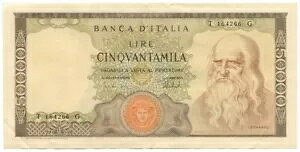 50000  BANCA D'ITALIA Iih _ B` f[T 16/05/1972 SPL-