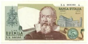 2000  BANCA D'ITALIA GALILEO GALILEI SERIE SOSTITUTIVA XA-A 08/10/1973 qFDS