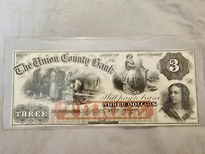 $3 (j[W[W[) 1800N $3 "UNION COUNTY BANK" iI