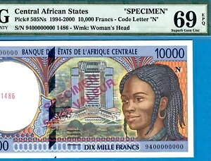 C.A.S/N ԓMjAW{ 10000 F-1994-P.505Ns*PMG 69 SUPERB GEM*POP 1*