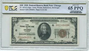 Fr 1870-G 1929 �V�J�S�A�M������s�� PCGS ���� Gem Unc. 65PPQ