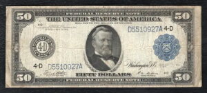 FRB 1039a 1914N $50 50h tXAMx InCIBN[uh o[WjAB